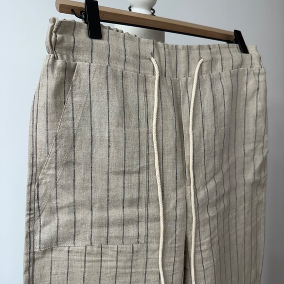 Mod Ref Stripped Pants - Beige - Size Small - Picture 1 of 5